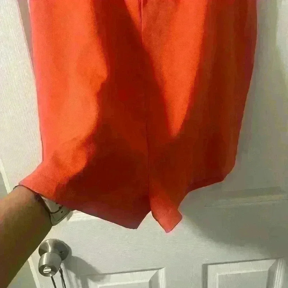 Boohoo Orange Shorts Romper Size 10 - B36 - Picture 4 of 9